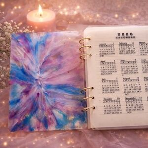 A5 Custom Refillable Notebook Set with keychain & Bookmark
